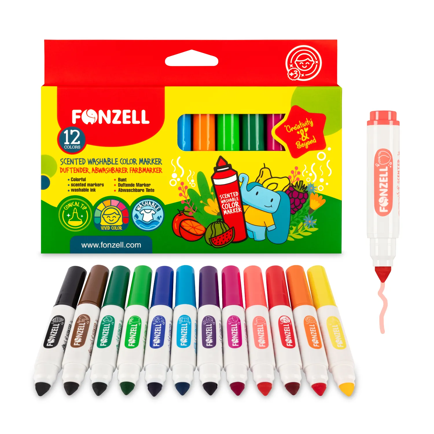 Colorful Scented Markers