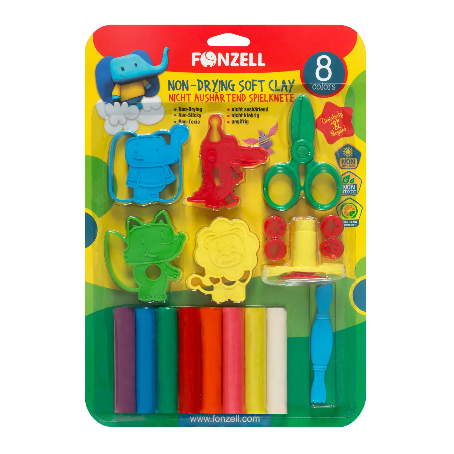 Jungle Mini Set Non-Drying Soft Clay (in vacume)