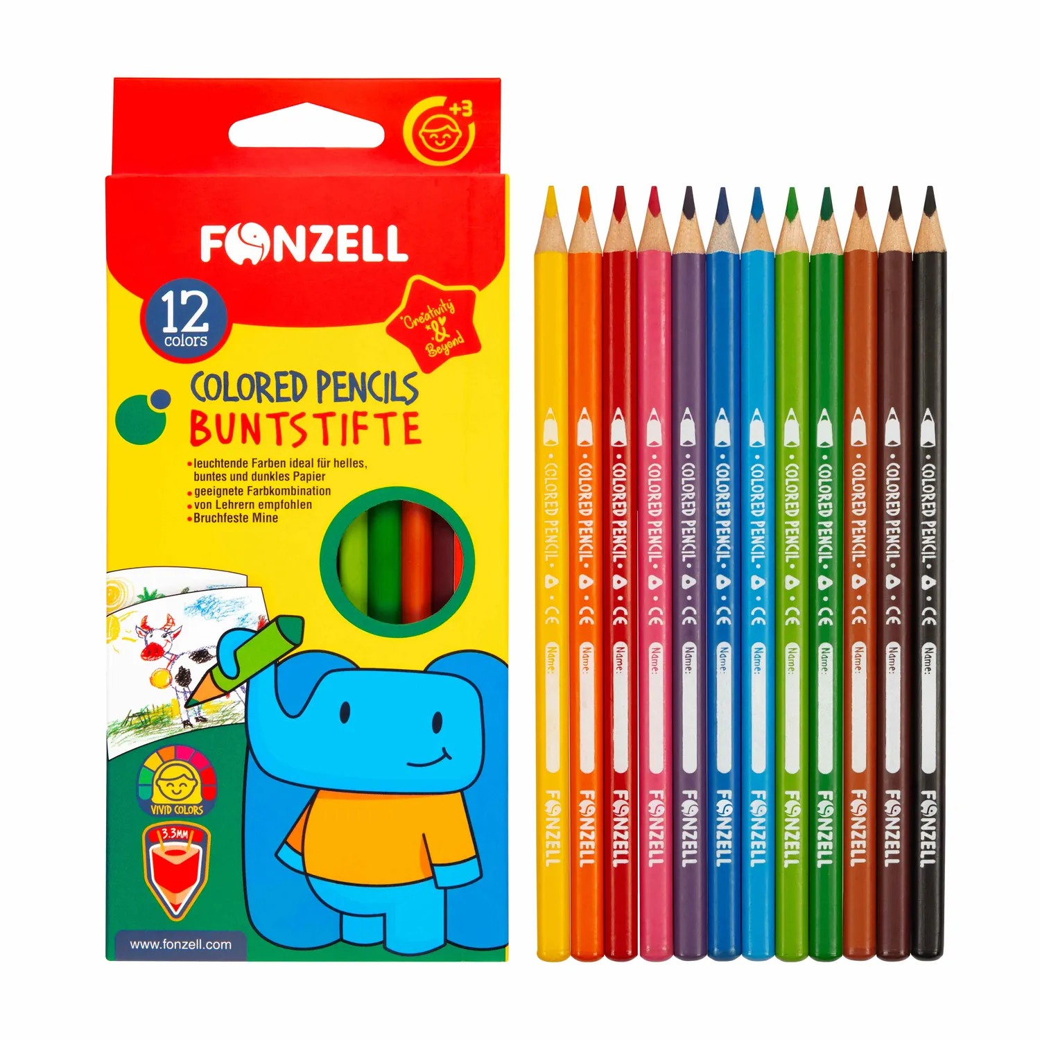 Triangular Colored pencils