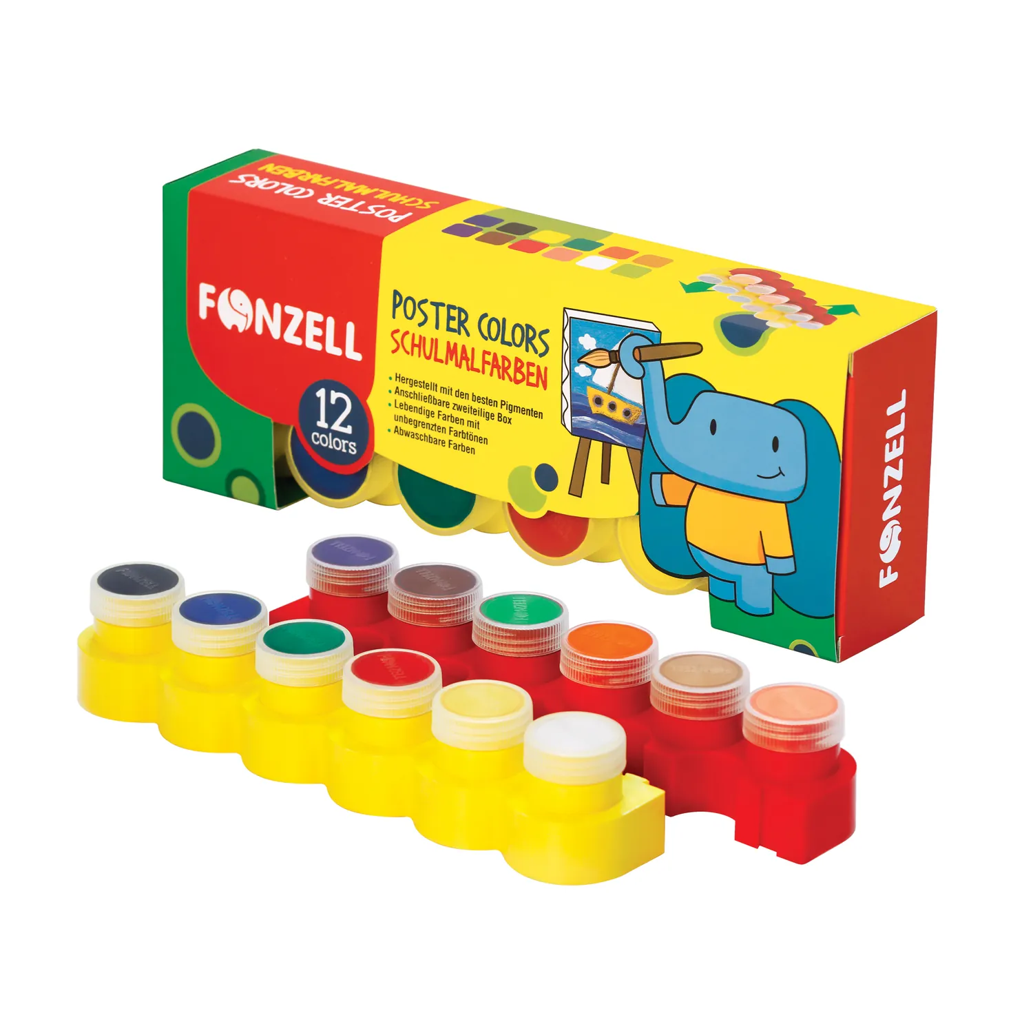 Poster Color  in puzzle cups