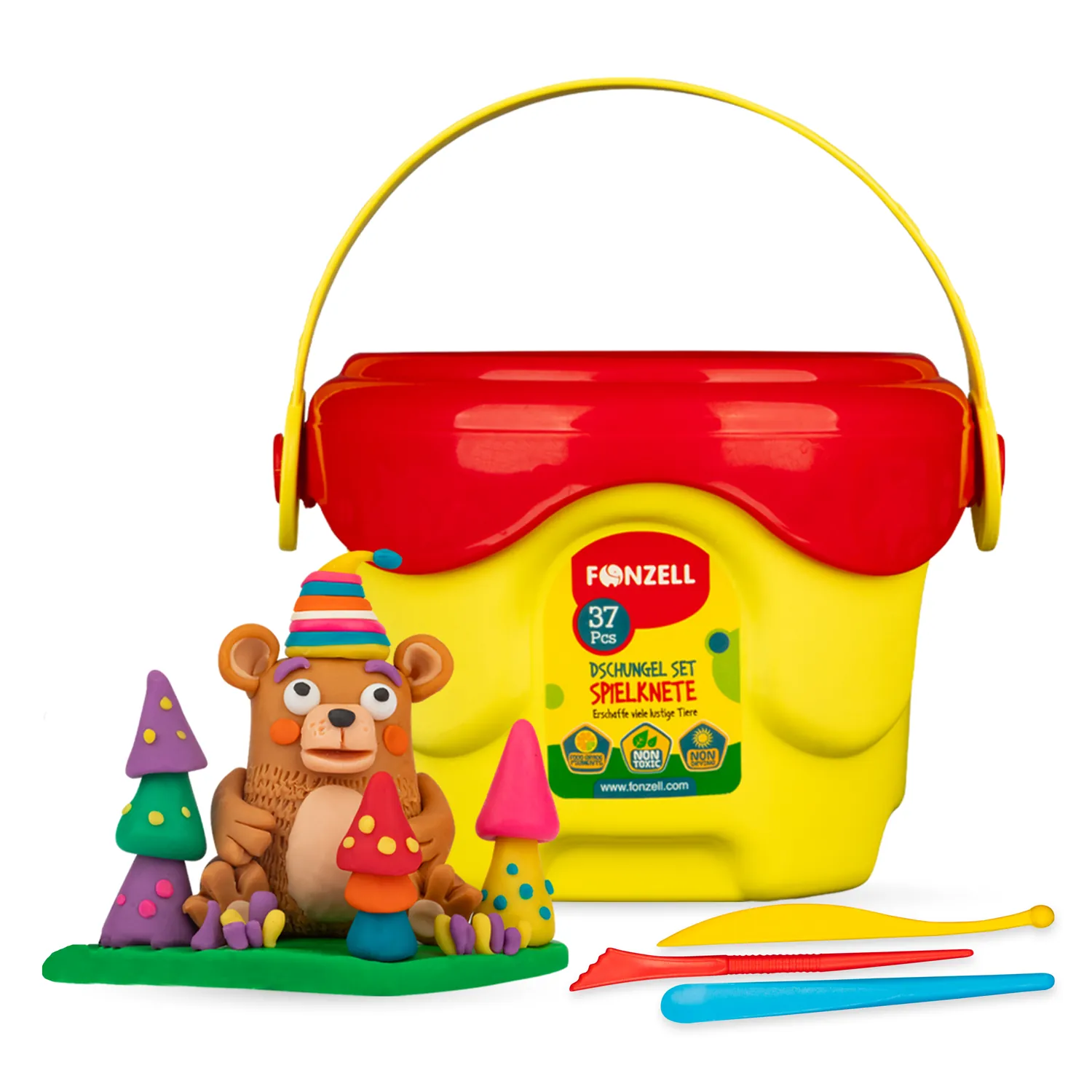 Fonzell Jungle Set Non-Drying Soft Clay