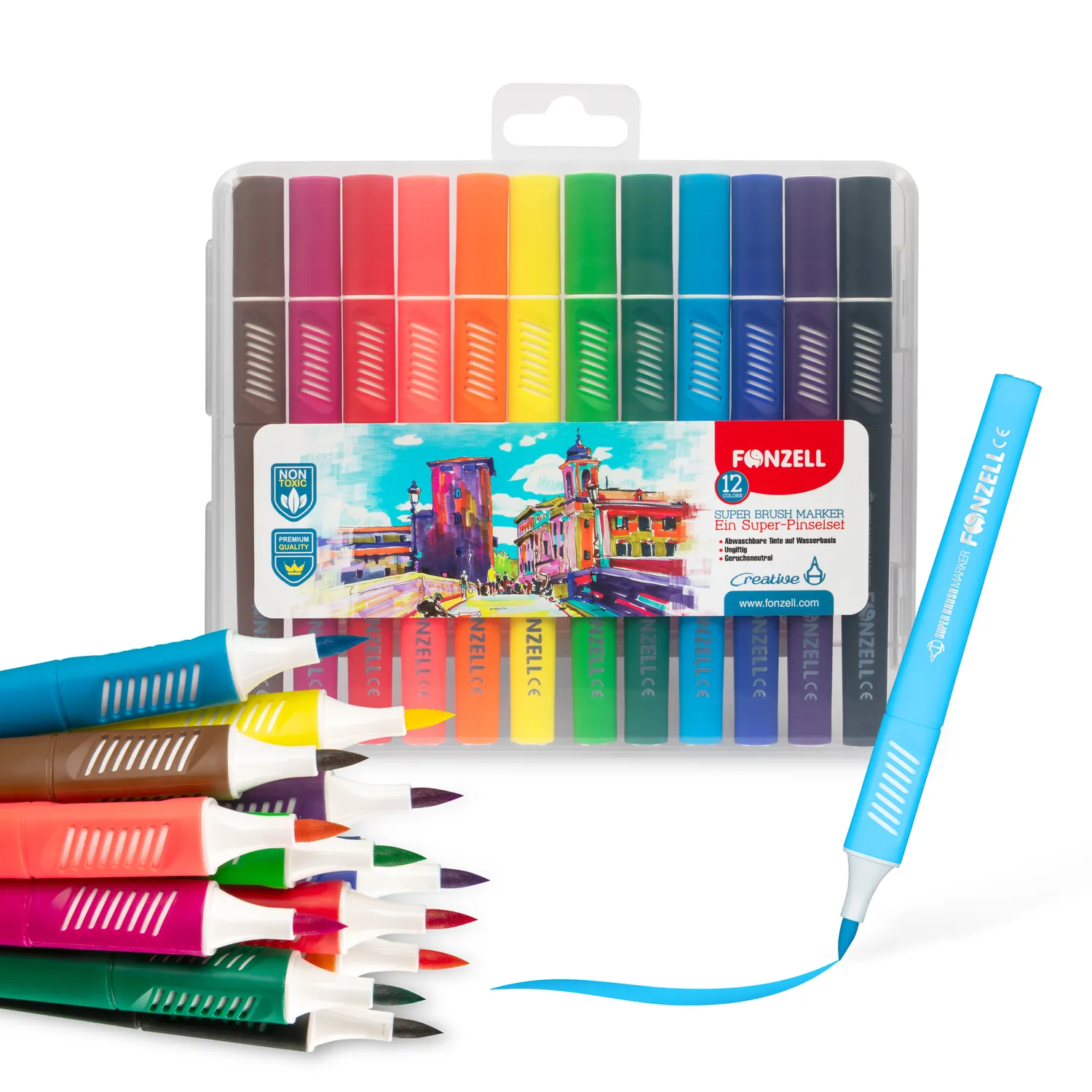 Super Brush Markers