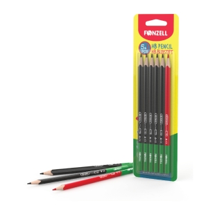 5 HB Pencils + 1 Red Copying Pencil
