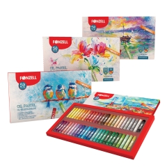 50-Color oil pastel