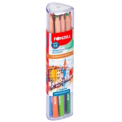 12-Water Color Pencils triangle