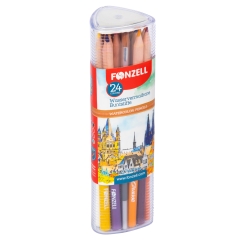 24-Water Color Pencils triangle
