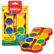 8-Color Watercolor Set in Cardboard Box