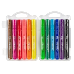 12 Washable color markers (triangular)