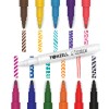 Double-cap erasable color markers with smooth writing