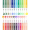 Ergonomic 24 super brush markers for comfortable handling