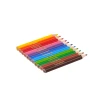 Orange half-size colored pencil from 12-color set