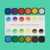 Portable 12-color watercolor paint set for home, school, and travel projects
