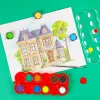 Non-toxic 12-color watercolor paint set safe for children