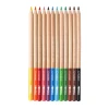 Brown colored pencil from 12-color tin box set for natural tones