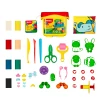 Portable small funny figure soft clay set for home and school projects