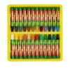 Yellow oil pastel from 24-color set for bright illustrations