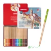 Brown colored pencil from 24-color tin box set for natural tones
