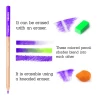 Violet colored pencil from 48-color tin box set for creative illustrations