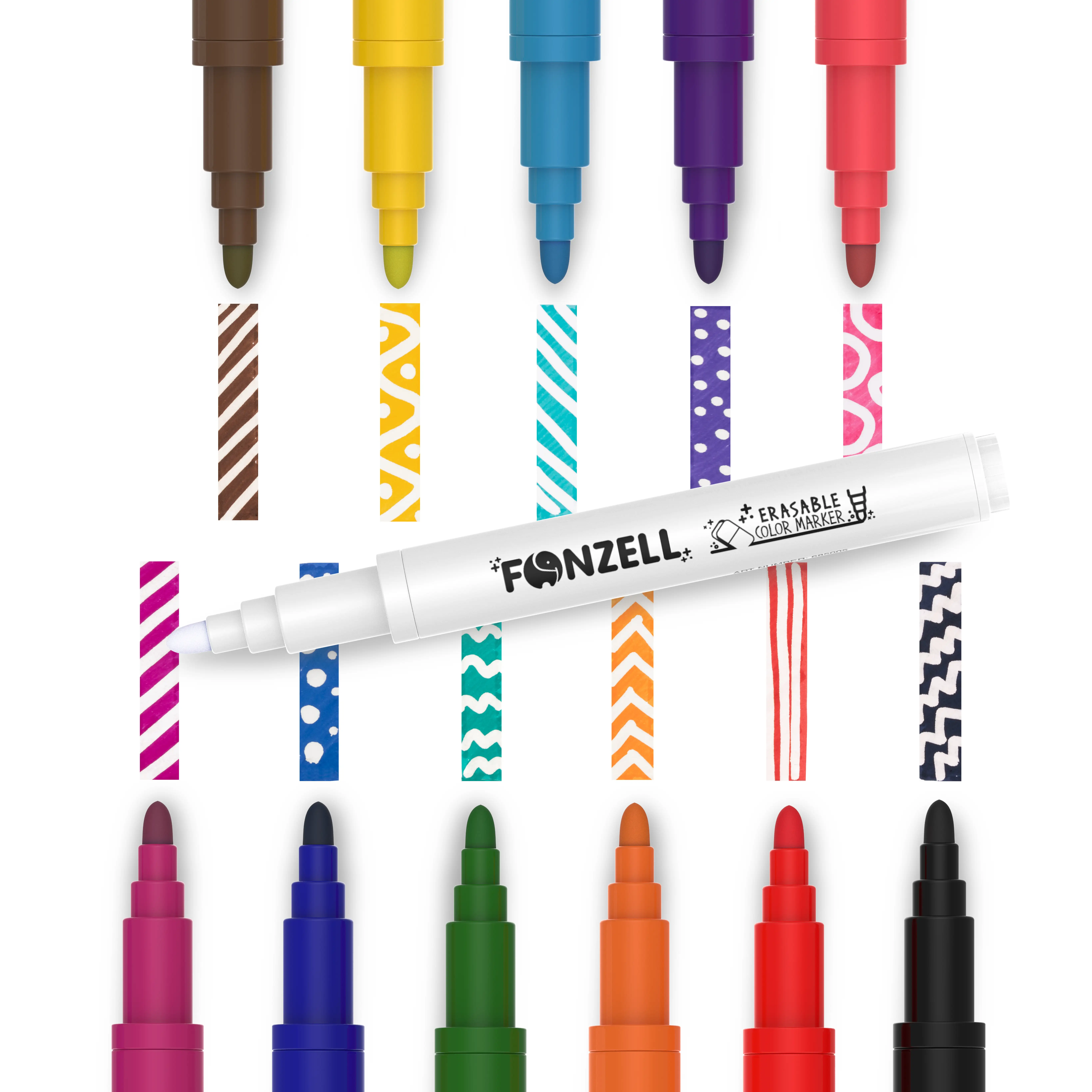 11+1 Erasable Color Markers