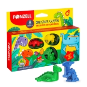 Dinosaur Crayon Set – 8 Colors for Kids