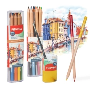 12-Water Color Pencils triangle