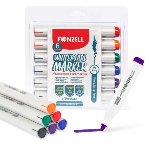 6 Whiteboard Color Markers