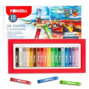 18-Colored oil pastel