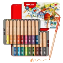 48-Colored Pencils in Tin Box