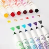 Fine-tip stamp markers for precise coloring and stamping