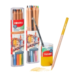 12-Water Color Pencils triangle