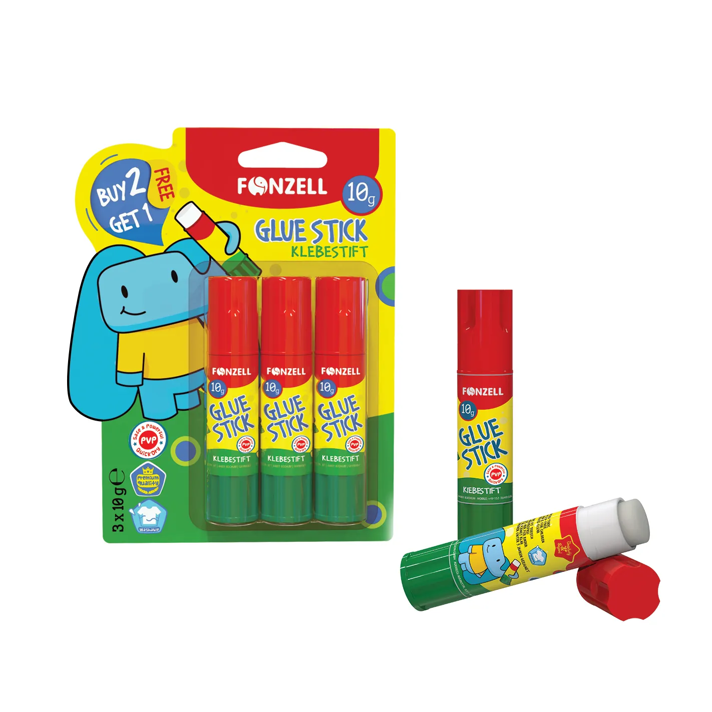 3 Sticks Glue Stick in vacume pack