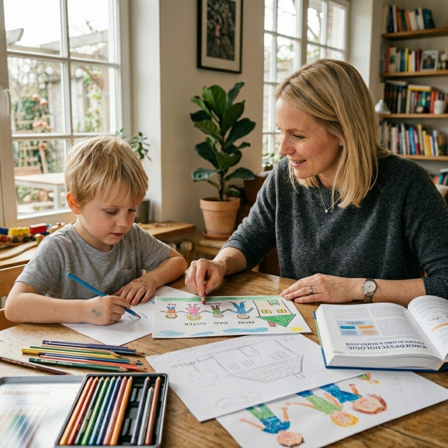 Understanding Children’s Drawings: Emotions & Family Insights