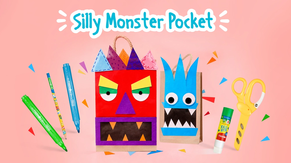 DIY Monster Gift Bag Craft | Paper Bag Decoration with FONZELLPakat 720