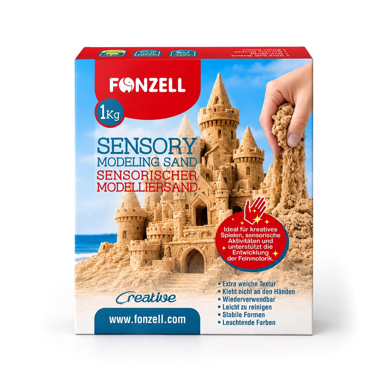 Sensory sand clay